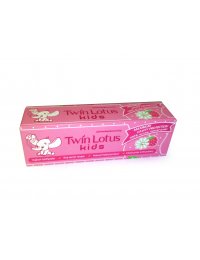  Twin Lotus (Твин Лотус)   Детская зубная паста "Клубника и Ромашка" (Twin Lotus Kids Toothpaste Strawberry&Chamomile) 50 гр  1 шт