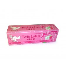  Twin Lotus (Твин Лотус)   Детская зубная паста "Клубника и Ромашка" (Twin Lotus Kids Toothpaste Strawberry&Chamomile) 50 гр  1 шт