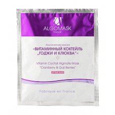 Algomask (Альгомаск) Альгинатная маска "Витаминный коктейль "Годжи и Клюква" (lifting base) 25 гр