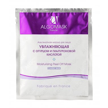 Algomask (Альгомаск) Увлажняющая альгинатная маска для лица с огурцом и гиалуроновой кислотой 25 гр