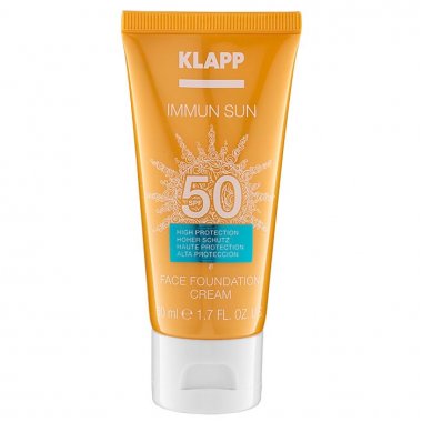 Klapp (Клапп) Face Foundation Cream SPF 50  (Солнцезащитный Крем Для Лица С Тональным Эффектом SPF 50) 50 мл
