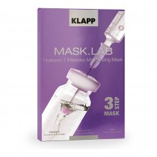 Klapp (Клапп) Hyaluron 7 Intensive Moisturizing Mask (Набор Маски Для Лица) 3 шт