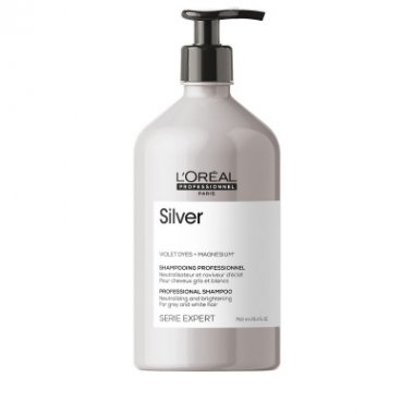 Loreal (Лореаль) Шампунь для нейтрализации желтизны седых и осветленных волос (L`oreal Professionnel Expert Silver ) 500 мл