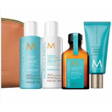 Moroccanoil (Мороканоил) Дорожный набор "Восстановление" (шампунь 70 мл + кондиционер 70 мл + масло для волос 25 мл + крем для рук 40 мл)