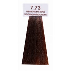 MACADAMIA (МАКАДАМИЯ ) Краситель для волос - средний шоколадный блондин MC7.73 (100 мл)