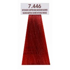 MACADAMIA (МАКАДАМИЯ ) Краситель для волос - яркий медный красный средний блондин  MC7.446 (100 мл)