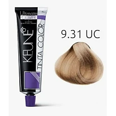 Keune (Кене) 9.31 UC Очень светлый блондин золотисто-натуральный, Перманентная краска "Тинта Ультимэйт Кавэ" (Tinta Ultimate Cover) 60 мл.