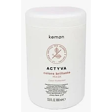 Kemon ( Кемон) - Крем-маска для защиты цвета и блеска окрашенных волос. Actyva Colore Brillante Mask 1000 мл