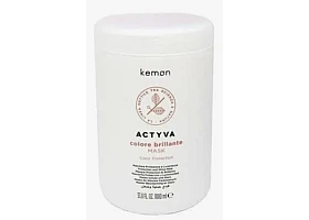 Kemon ( Кемон) - Крем-маска для защиты цвета и блеска окрашенных волос. Actyva Colore Brillante Mask 1000 мл