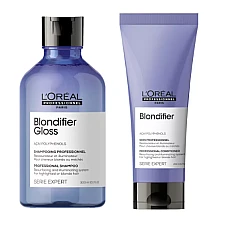 Loreal (Лореаль) Набор Blondifier для блонда: шампунь Gloss, 300 мл + кондиционер, 200 мл + маска, 250 мл