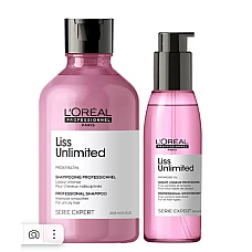 Loreal (Лореаль) Набор Liss Unlimited для непослушных волос: шампунь, 300 мл + сыворотка, 125 мл