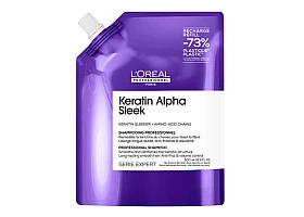 Loreal (Лореаль) Бессульфатный шампунь для непослушных, пористых волос Keratin Alpha Sleek, 500 мл