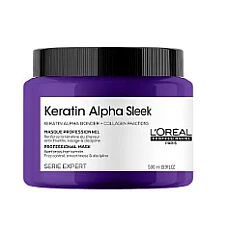 Loreal (Лореаль) Питательная маска для выпрямления волос Keratin Alpha Sleek, 500 мл