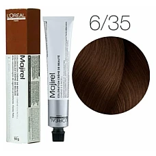 Loreal (Лореаль)   6.35 темный блондин золотистый красное дерево краска для волос (MAJIREL Ionene G Incell), 50 мл