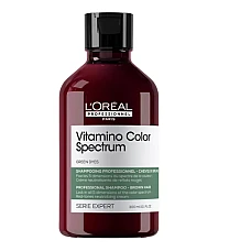Loreal (Лореаль) Нейтрализирующий зеленый шампунь для каштановых и черных волос Vitamino Color Spectrum, 300 мл