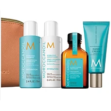 Moroccanoil (Мороканоил) Дорожный набор "Восстановление" (шампунь 70 мл + кондиционер 70 мл + масло для волос 25 мл + крем для рук 40 мл)
