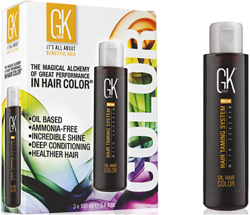 Безаммиачная масляная краска для волос с кератином gkhair oil hair color